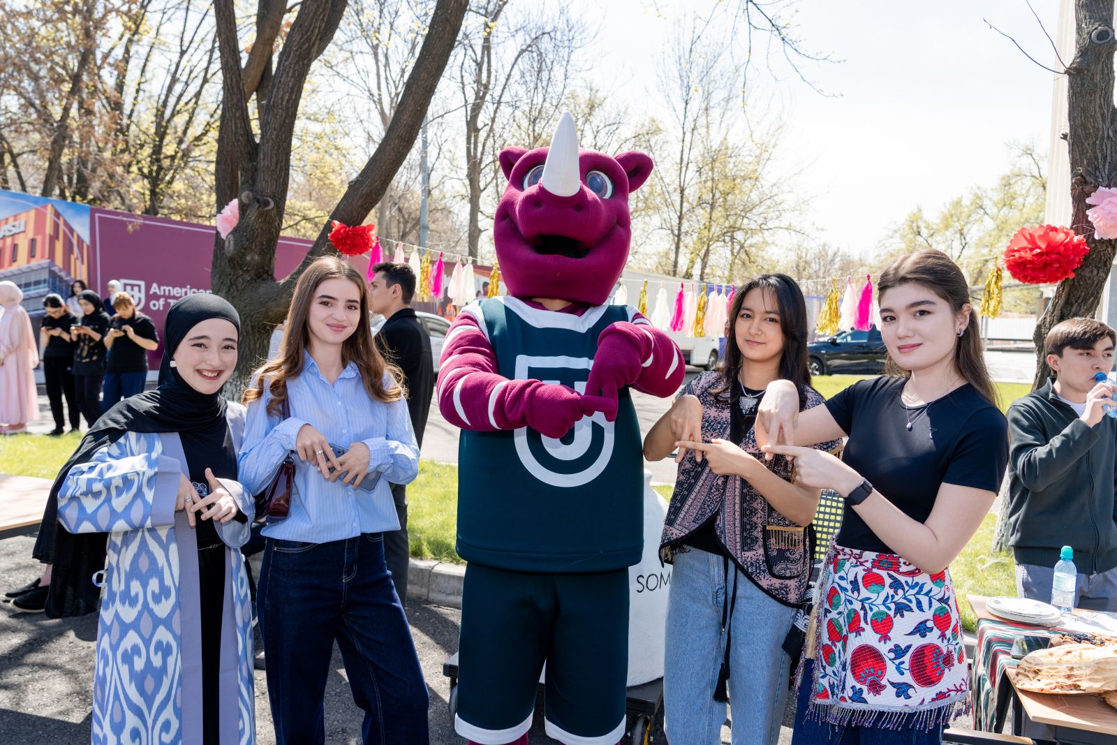 Students organizing an event